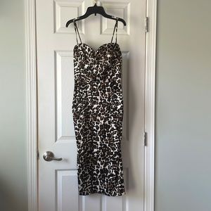 Medium Stop Staring Cheetah Mid Length Dress